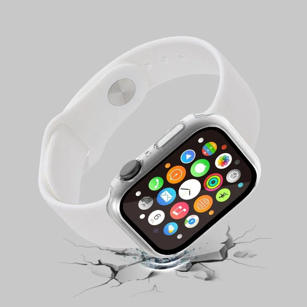 Apple Watch (41mm) elegant cover with built-in tempered glass - Transparent