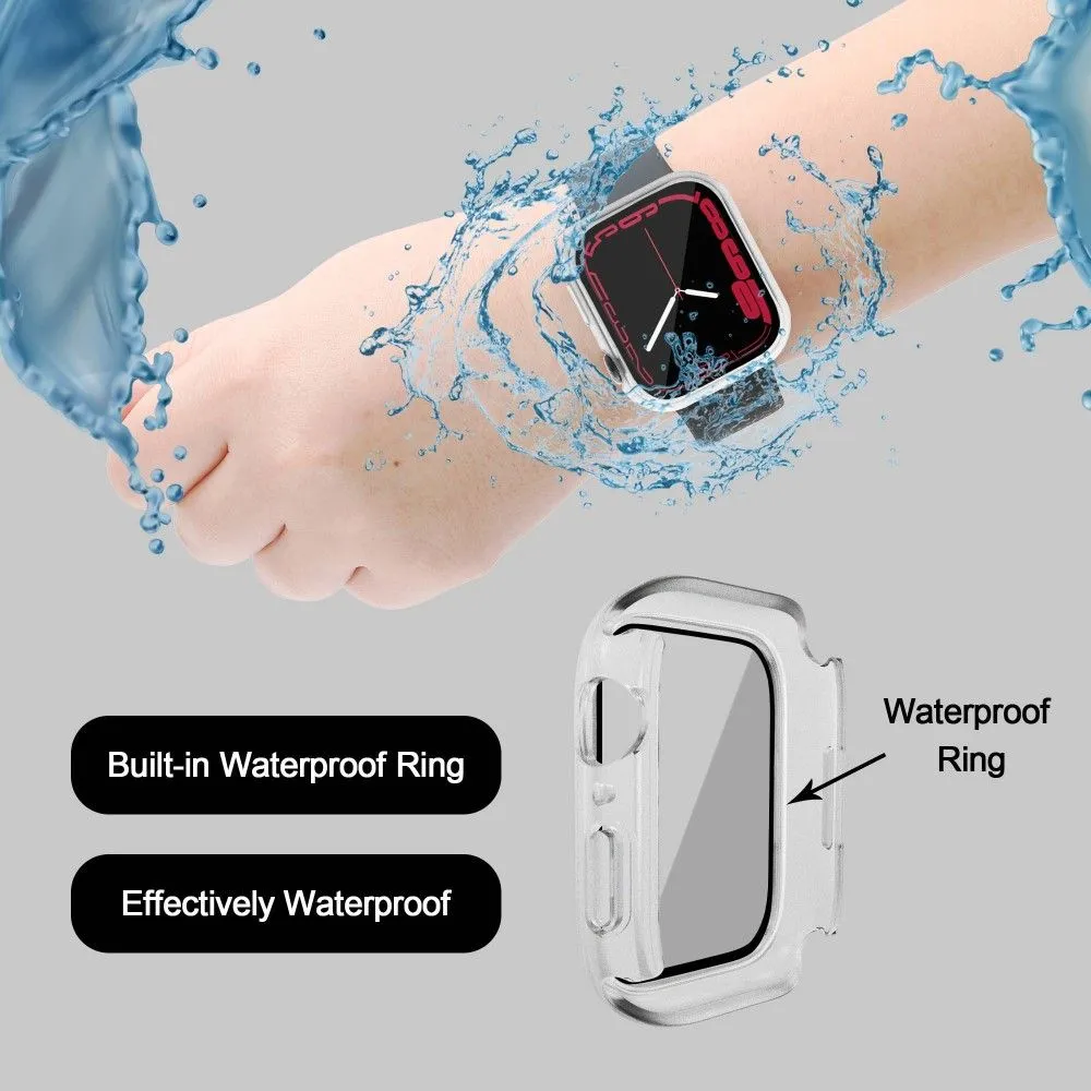 Apple Watch (41mm) elegant cover with built-in tempered glass - Transparent