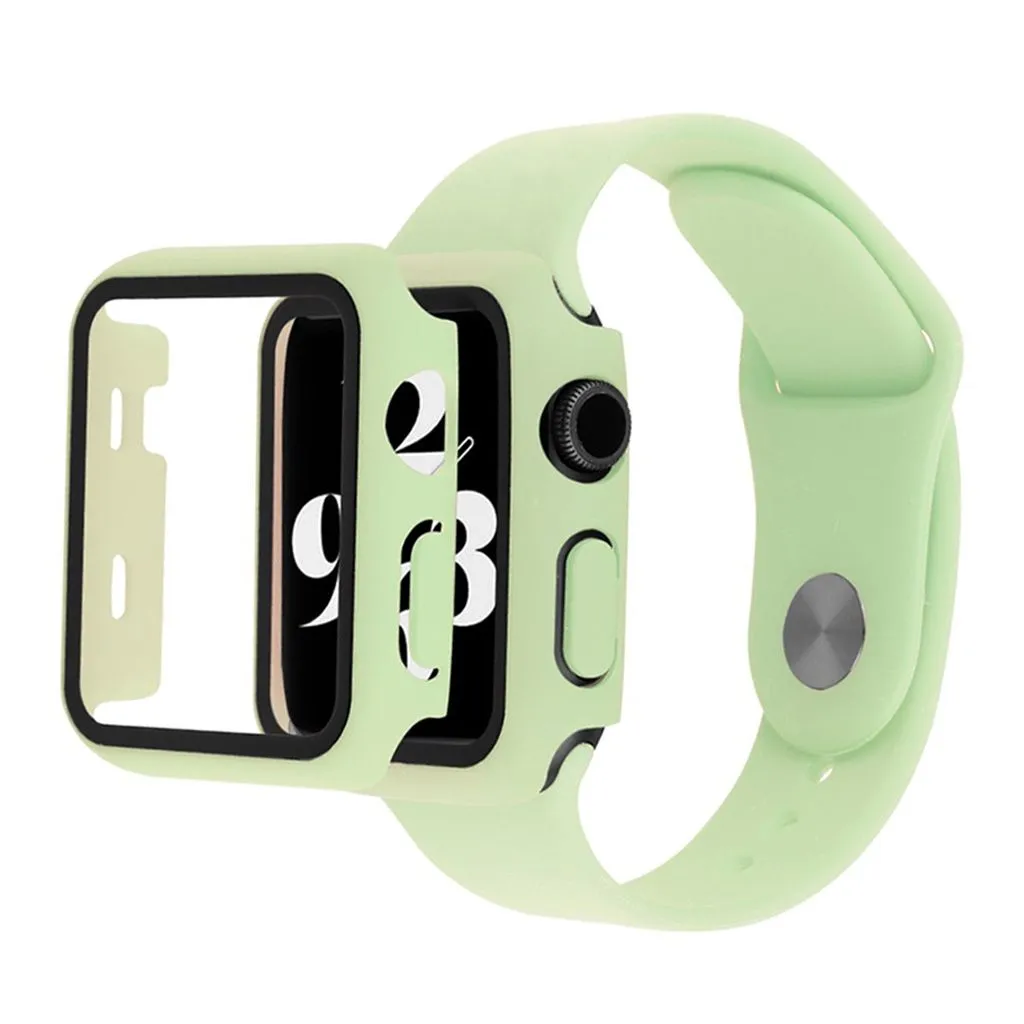 Apple Watch Series 6 / 5 40mm cover with tempered glass   watch band - Light Green