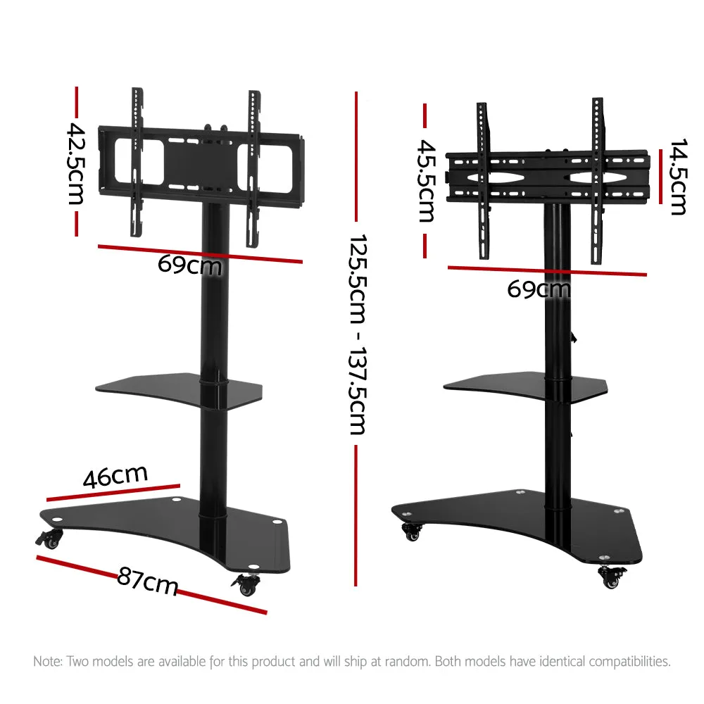 Artiss Floor TV Stand Brakcket Mount Swivel Height Adjustable 32 to 70 Inch Black