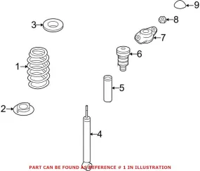 Audi VW Coil Spring – Rear 1K0511115CA