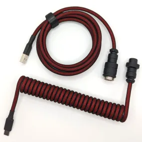 Ausmodshop Coiled Keyboard Cable - Vampire