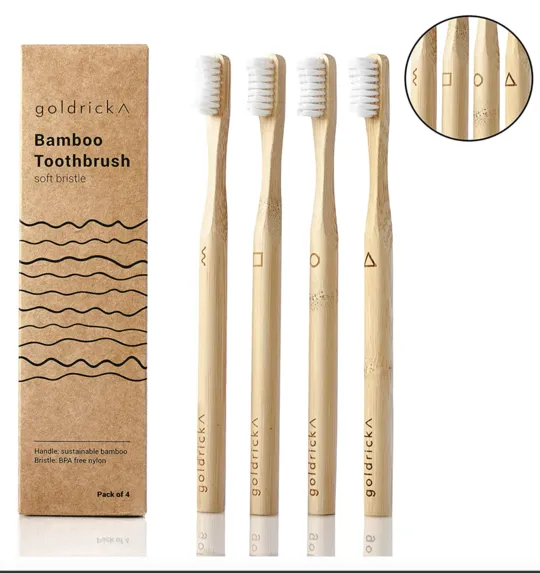 Bamboo Toothbrush | 4 Pack