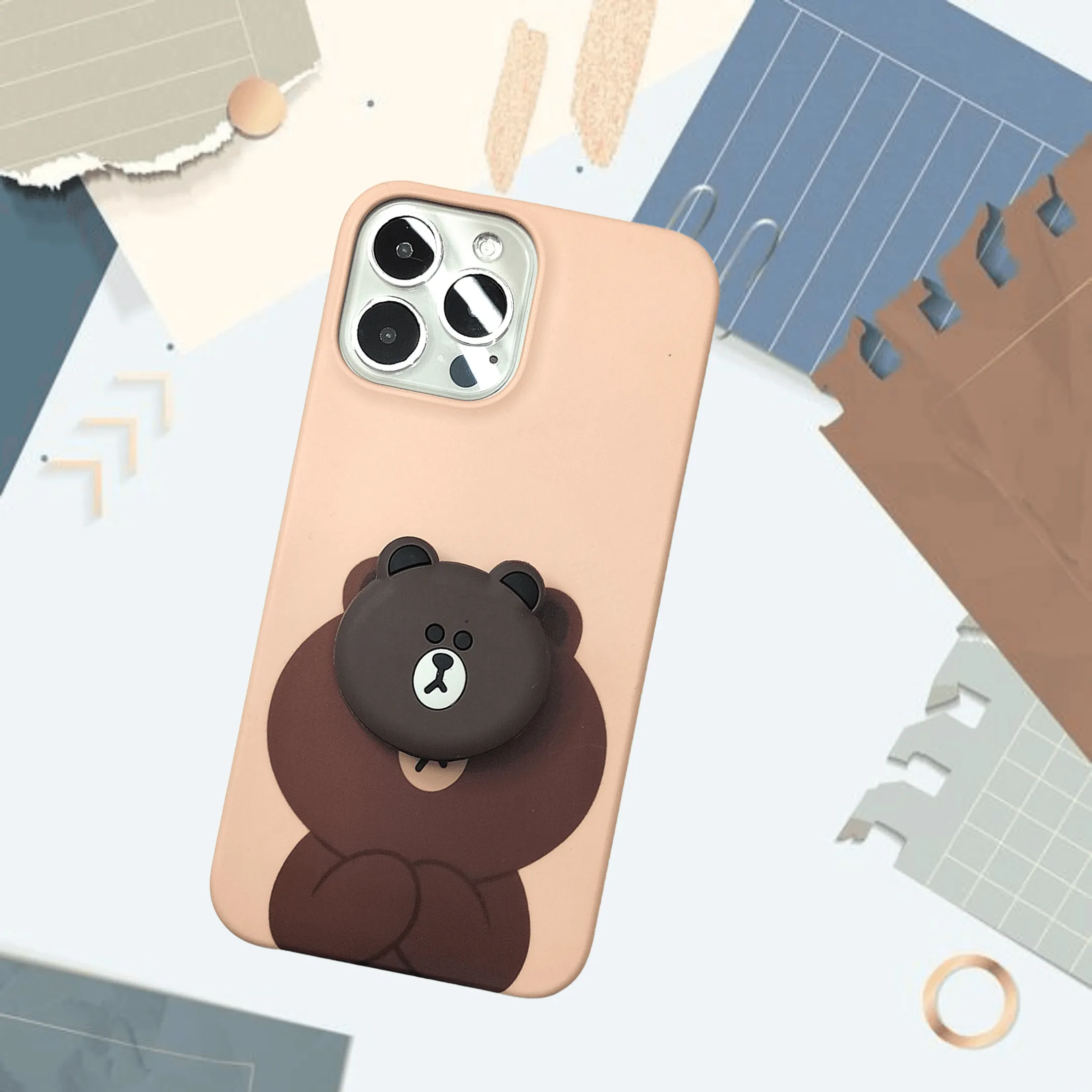 Bear & Bunny Slim Matte Case Cover