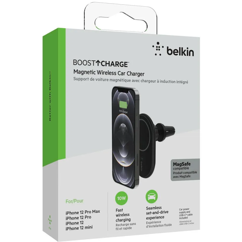 Belkin BoostUp Magnetic Wireless Car Charger 10W