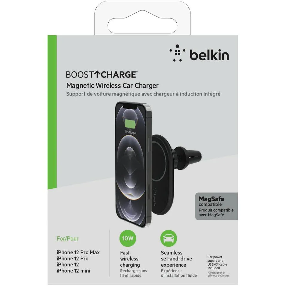 Belkin BoostUp Magnetic Wireless Car Charger 10W