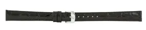 Black Crocodile Leather Watch Band 14mm (Long) 110925