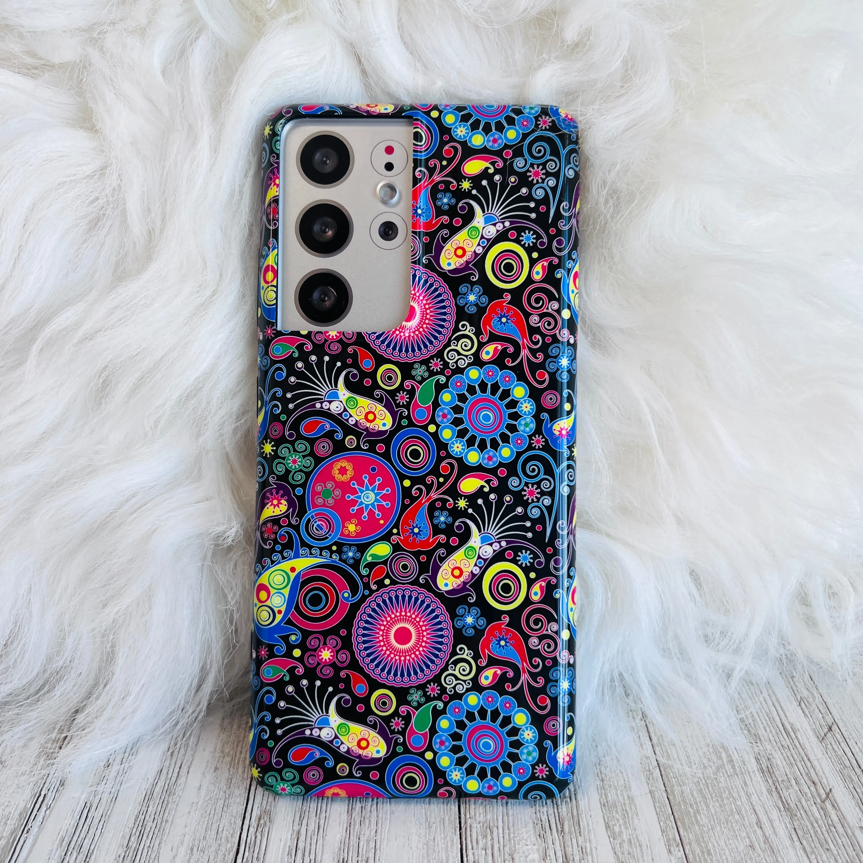 Black Paisley Case For Samsung Galaxy