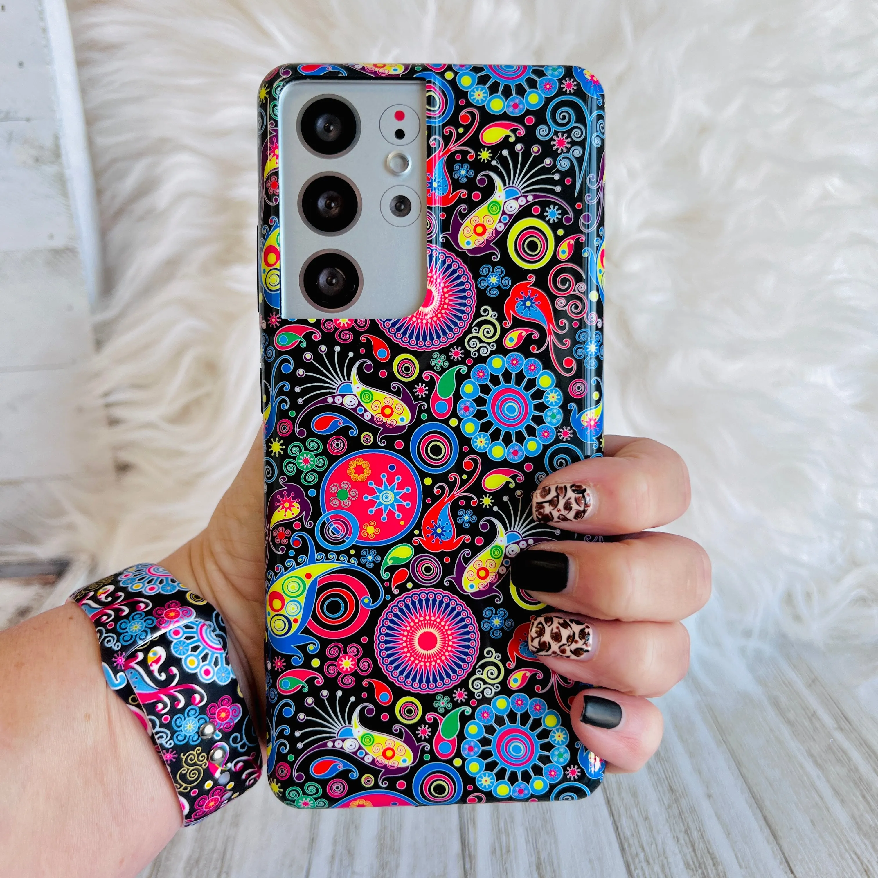 Black Paisley Case For Samsung Galaxy