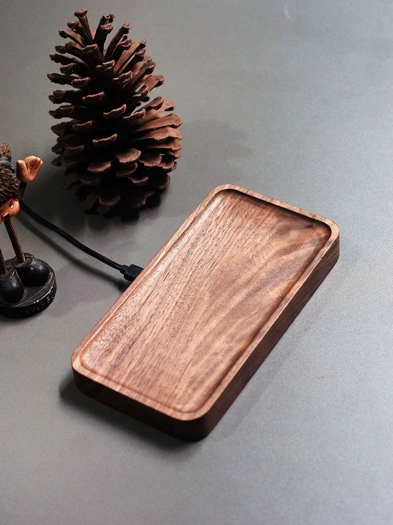 Black Walnut MagSafe Tray Charger