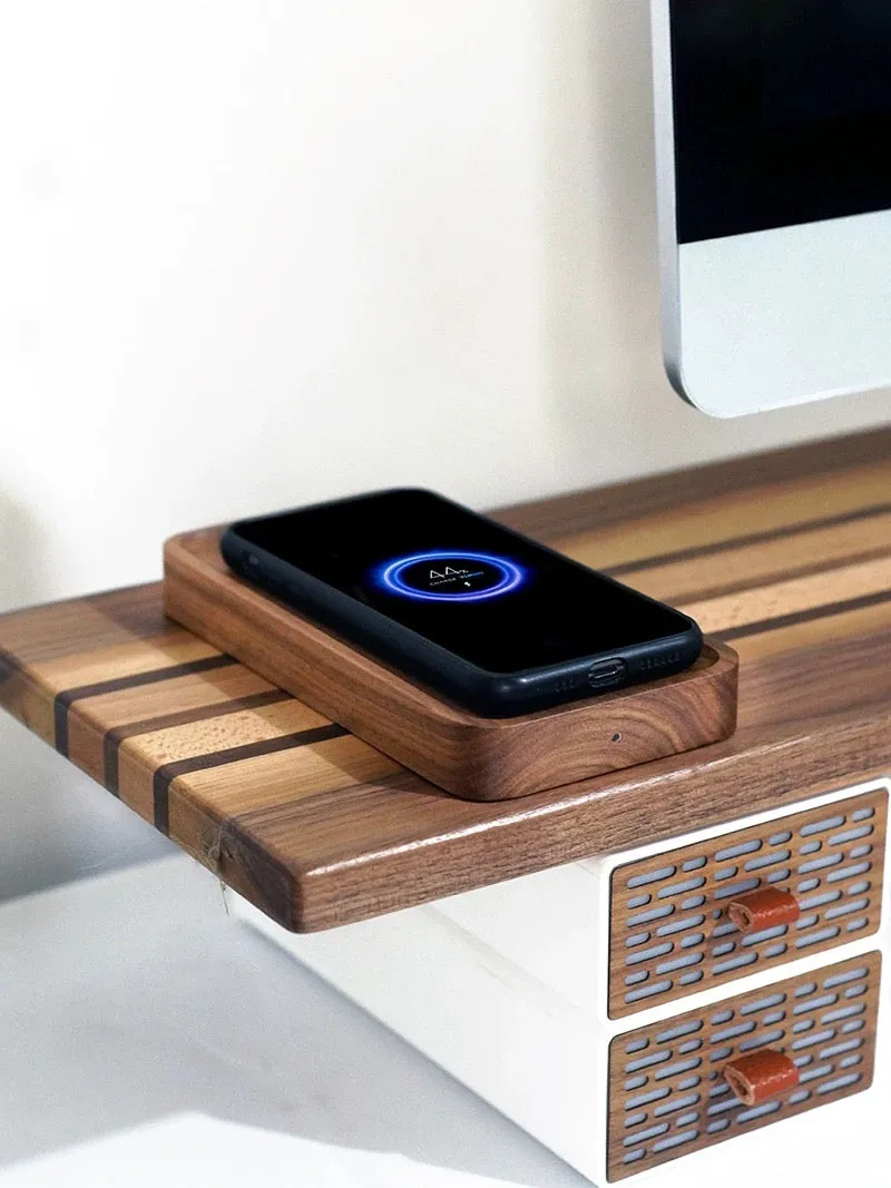 Black Walnut MagSafe Tray Charger