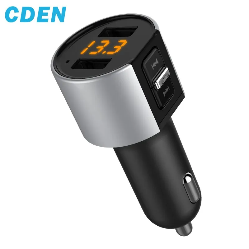 Bluetooth FM Transmitter Car MP3 Modulator Handsfree Bluetooth Car Kit Cigarette Lighter Dual USB Bluetooth car Free Shipping