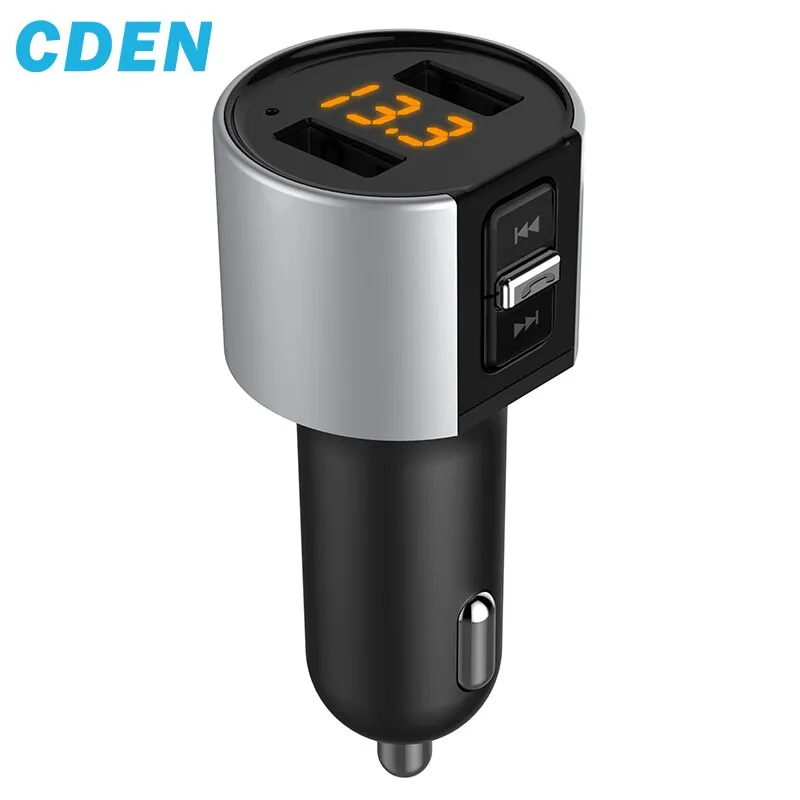 Bluetooth FM Transmitter Car MP3 Modulator Handsfree Bluetooth Car Kit Cigarette Lighter Dual USB Bluetooth car Free Shipping