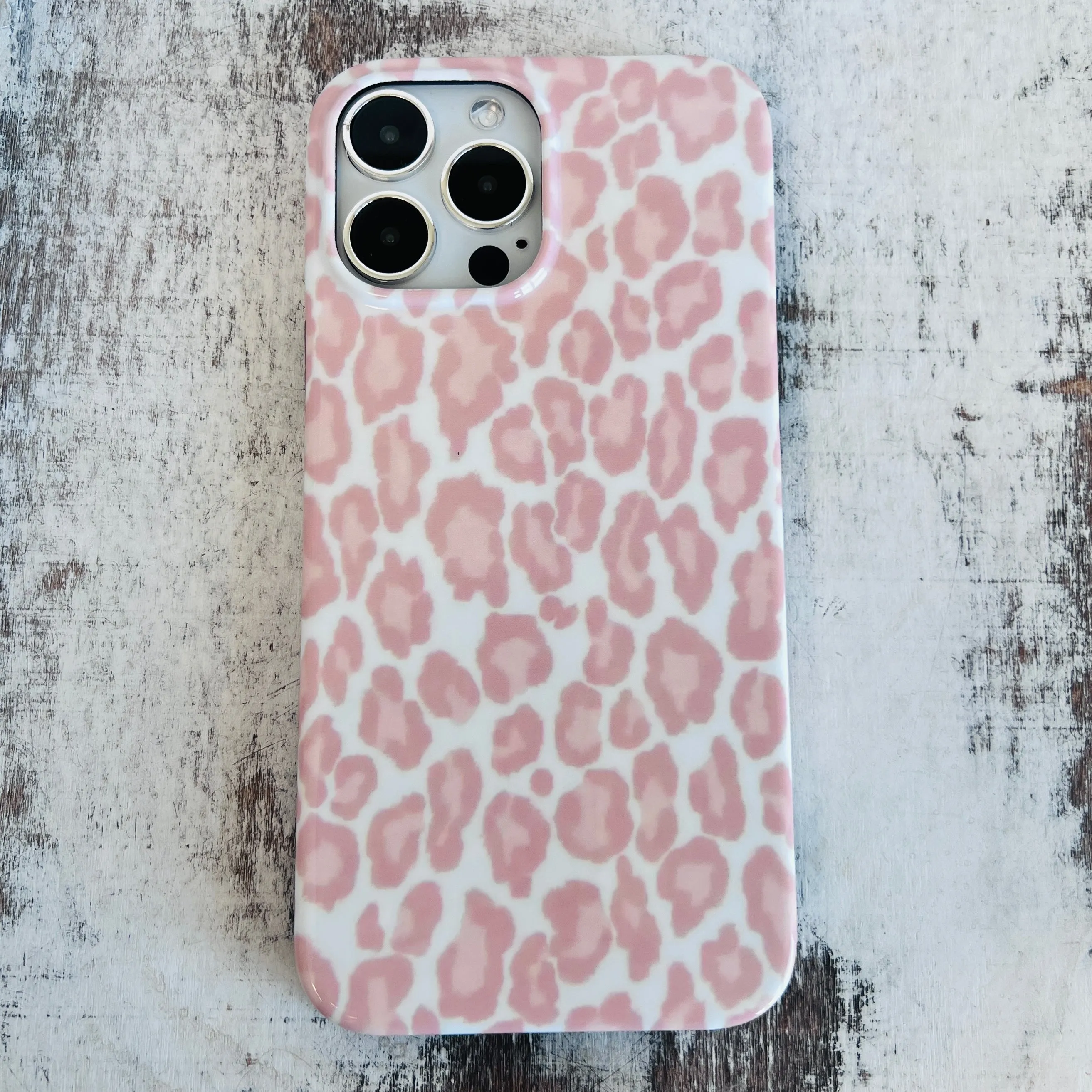 Blush Leopard Phone Case For iPhone