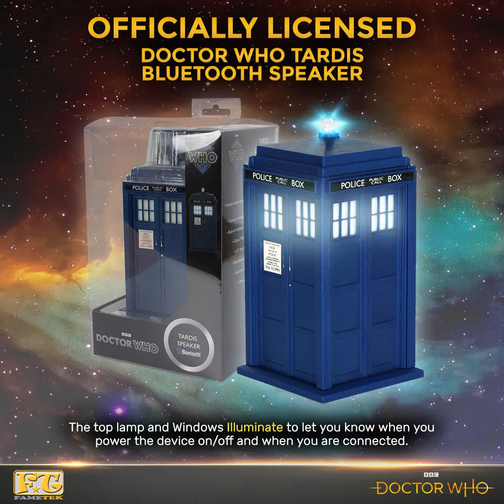 BUNDLE - Doctor Who Tardis Wireless Bluetooth Speaker with Doctor Who Power Bank