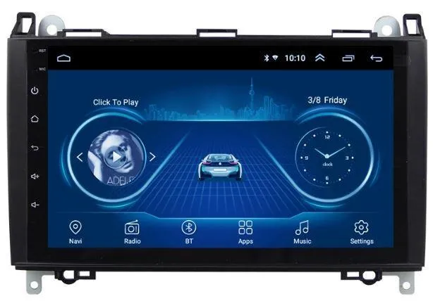 Car Dealz 9" Android 10.0 For Mercedes-Benz A B Class B200 Viano Vito In Dash Plus OEM Fascia