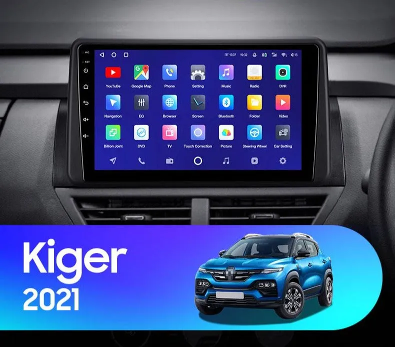 Car Dealz Premium Model 10.2" Android 10.0 For Renault Kiger 2021 In Dash Plus OEM Fascia