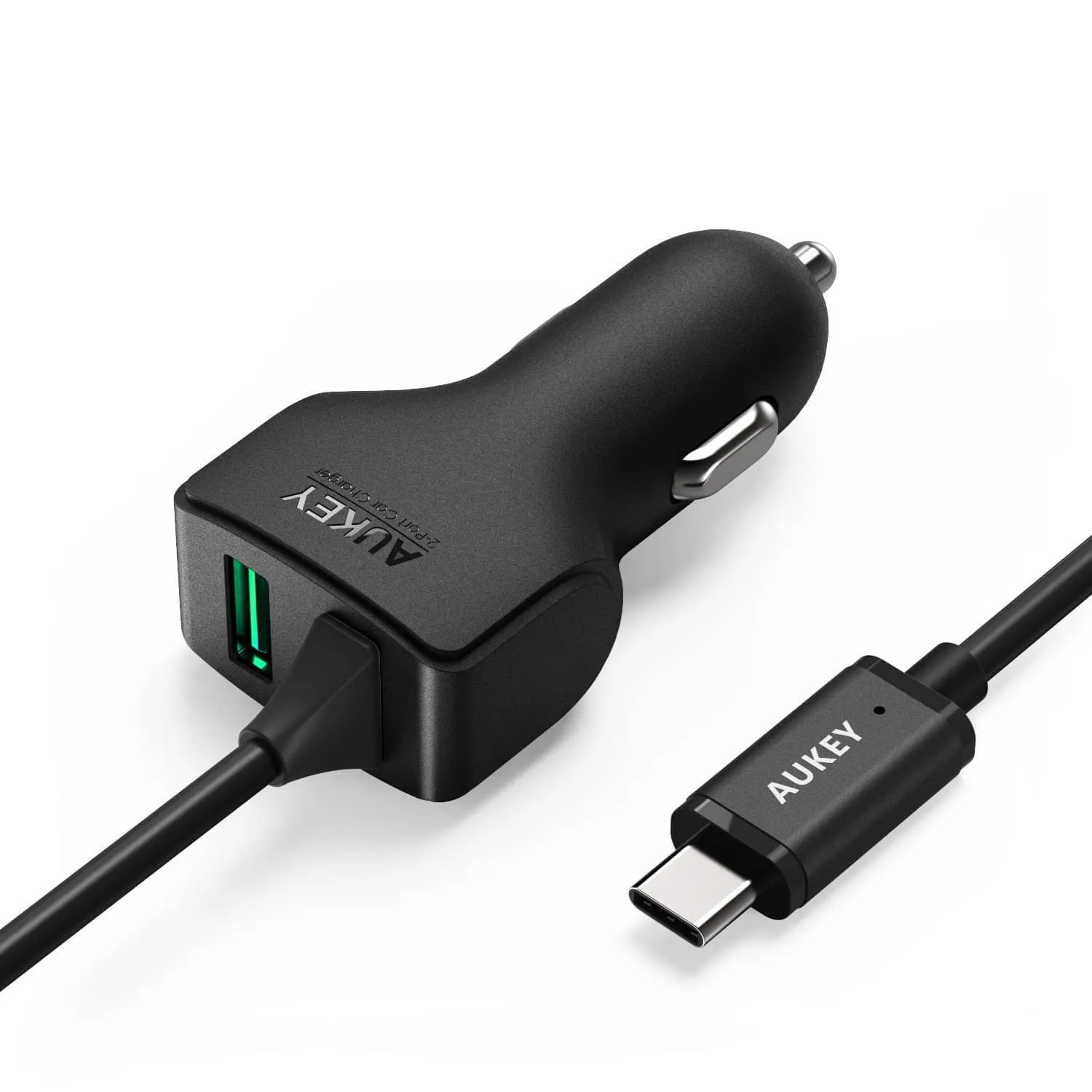 CC-Y4 27W 5.4A AiPOWER USB-C Car Charger With TYPE-C Cable