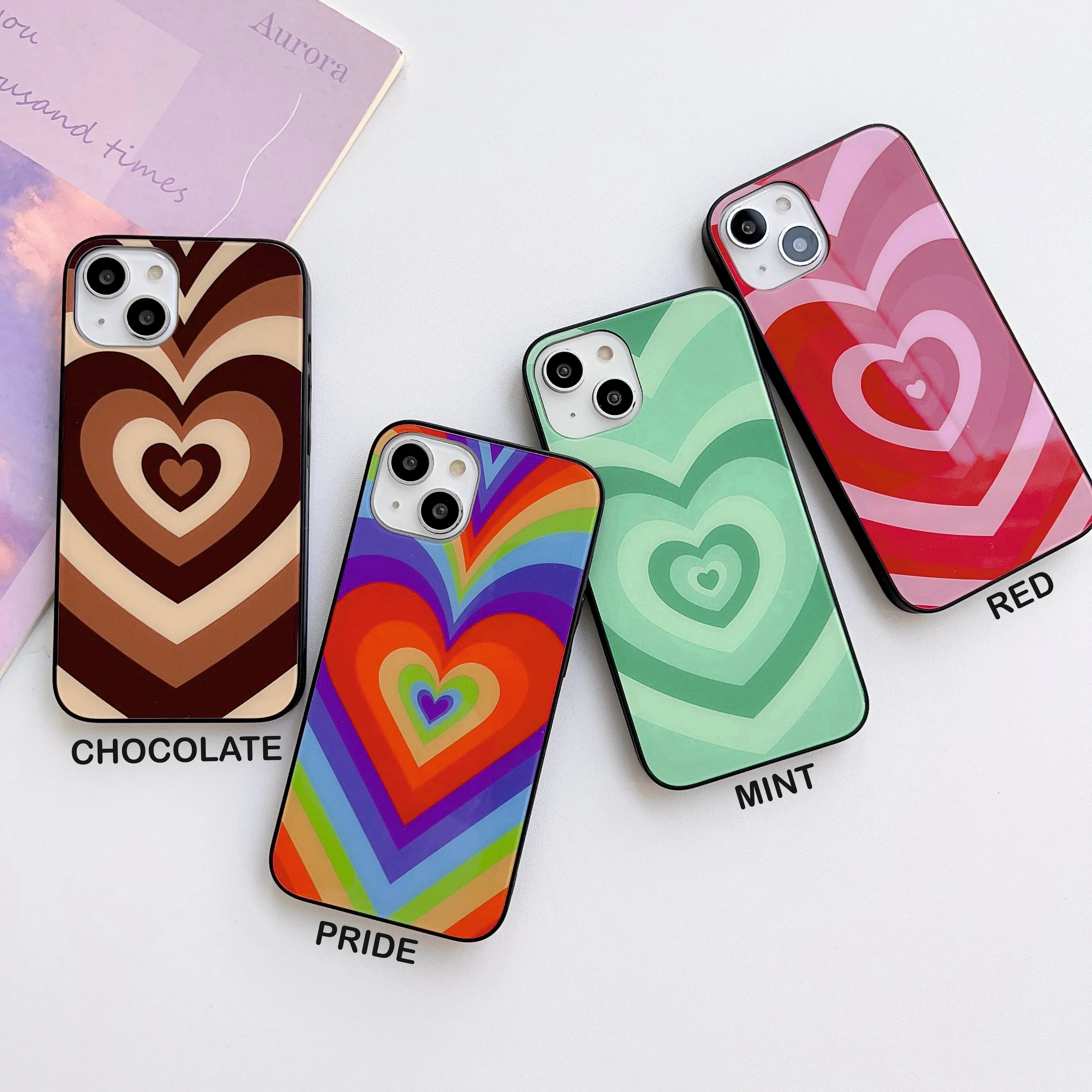 Choco Heart Glass Case