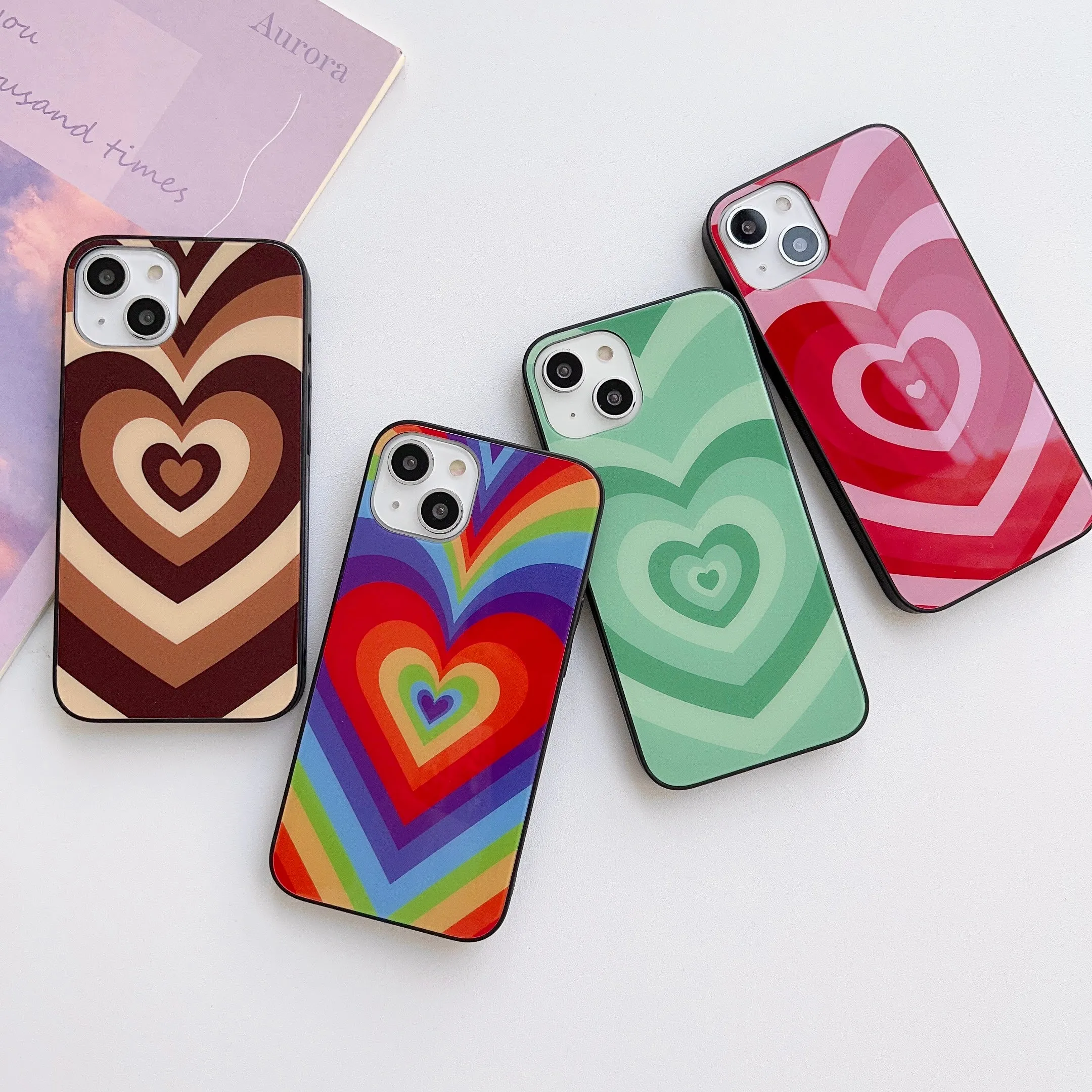 Choco Heart Glass Case