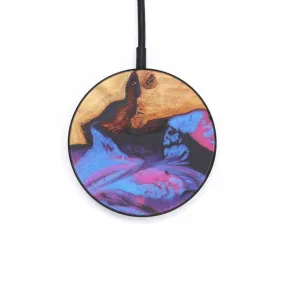 Circle Wood Resin Wireless Charger - Bud (Purple, 608517)