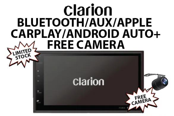 Clarion FX450 CAMERA Apple CarPlay & Android Auto Double Din Media Player