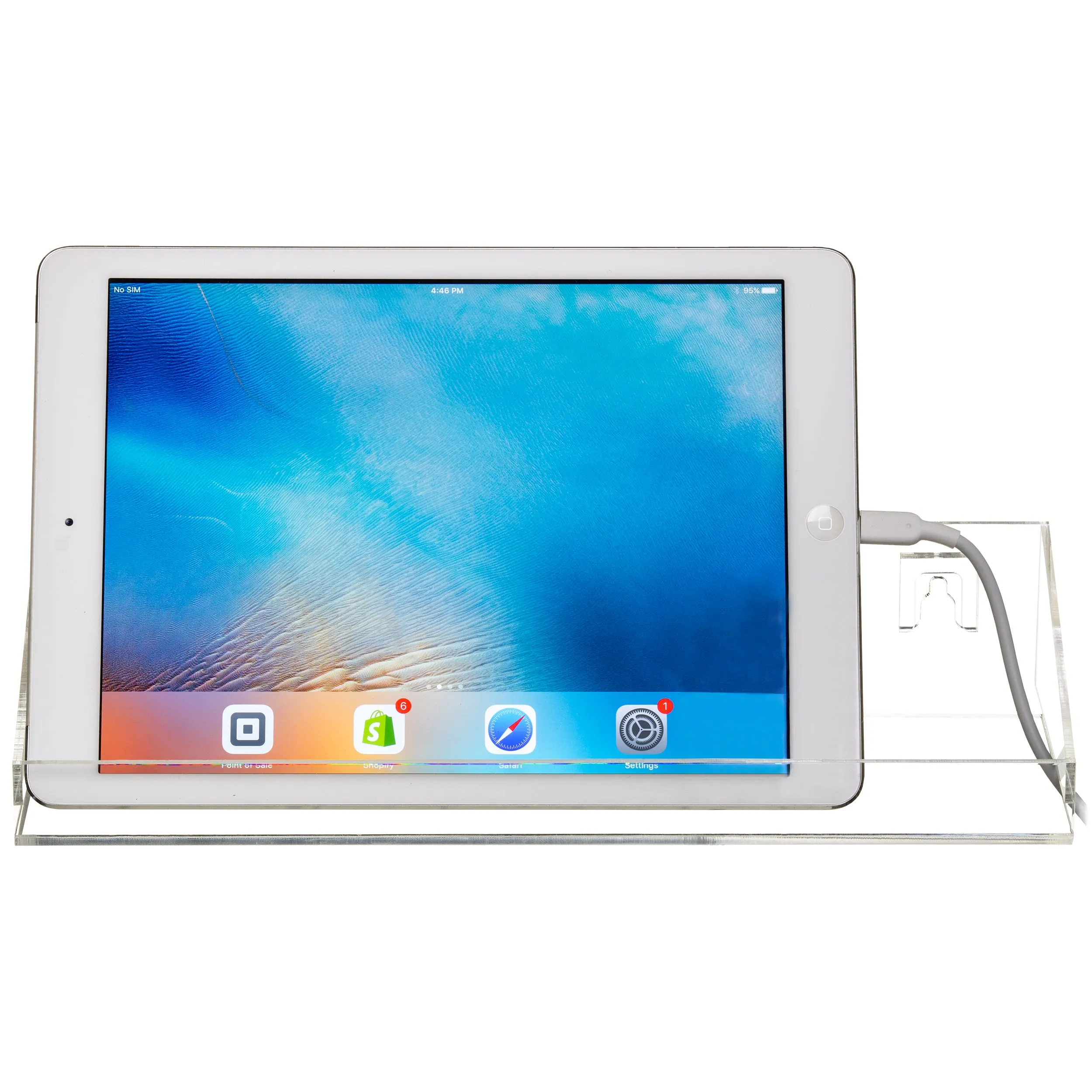 Clear Floating Shelf Wall Mounts Charging Station (HD003/A108)