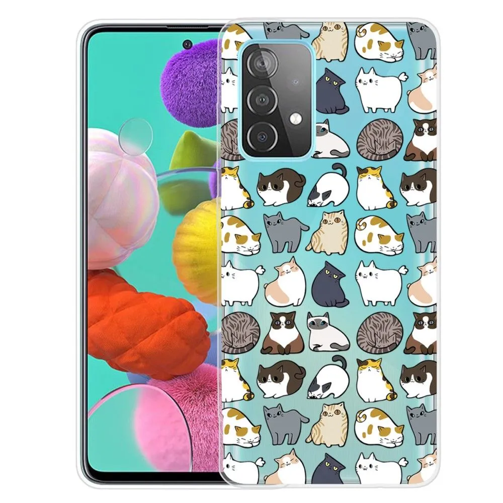 Deco Samsung Galaxy A13 4G case - Cats Stickers