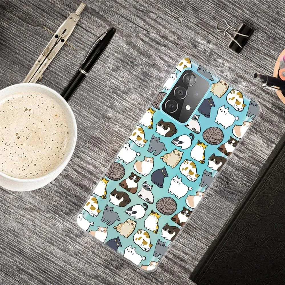 Deco Samsung Galaxy A13 4G case - Cats Stickers