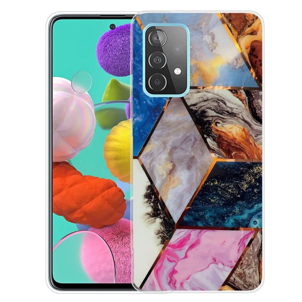 Deco Samsung Galaxy A73 case - Vibrant Marble Diamond