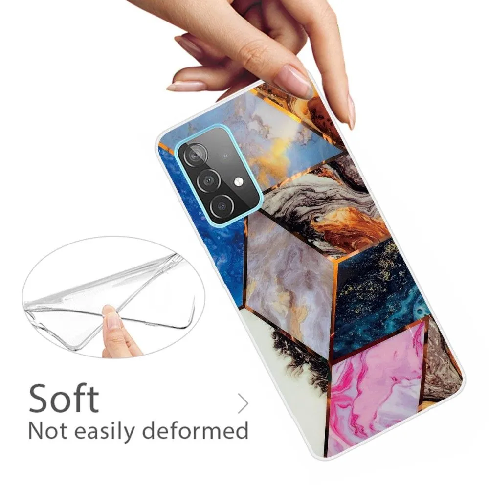 Deco Samsung Galaxy A73 case - Vibrant Marble Diamond