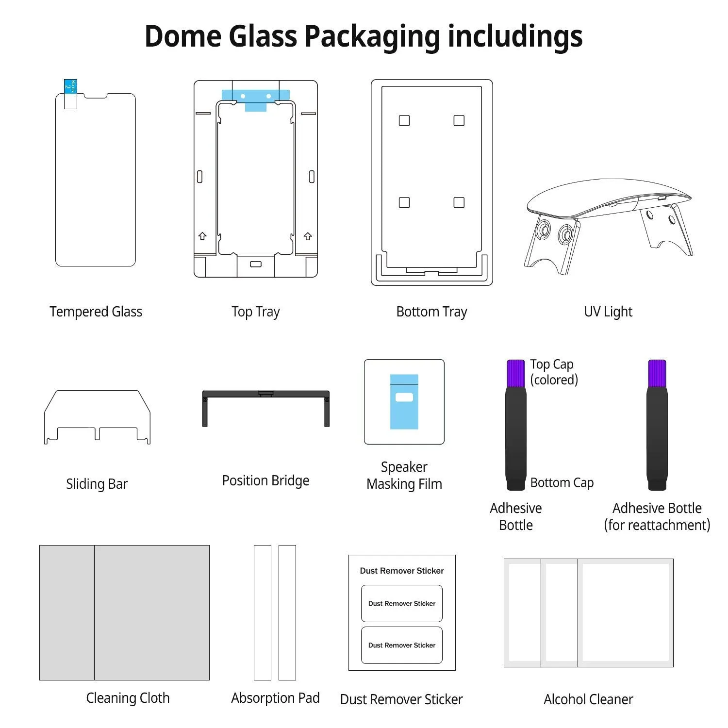 [Dome Glass] iPhone XS Tempered Glass Screen Protector