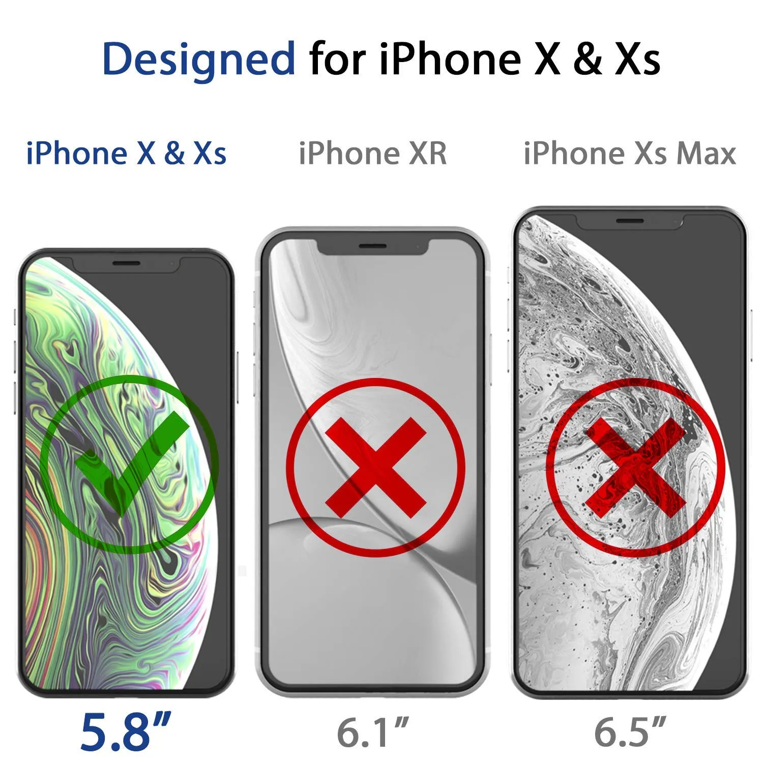 [Dome Glass] iPhone XS Tempered Glass Screen Protector