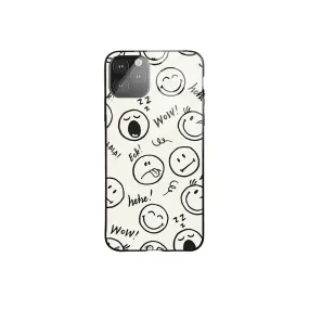 Doodle Smiley Printed Designer Protective Case