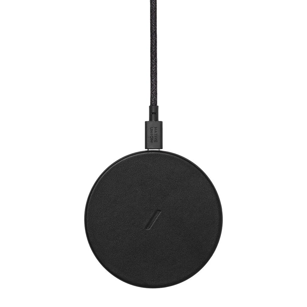 Drop Wireless Charger Leather (Black)