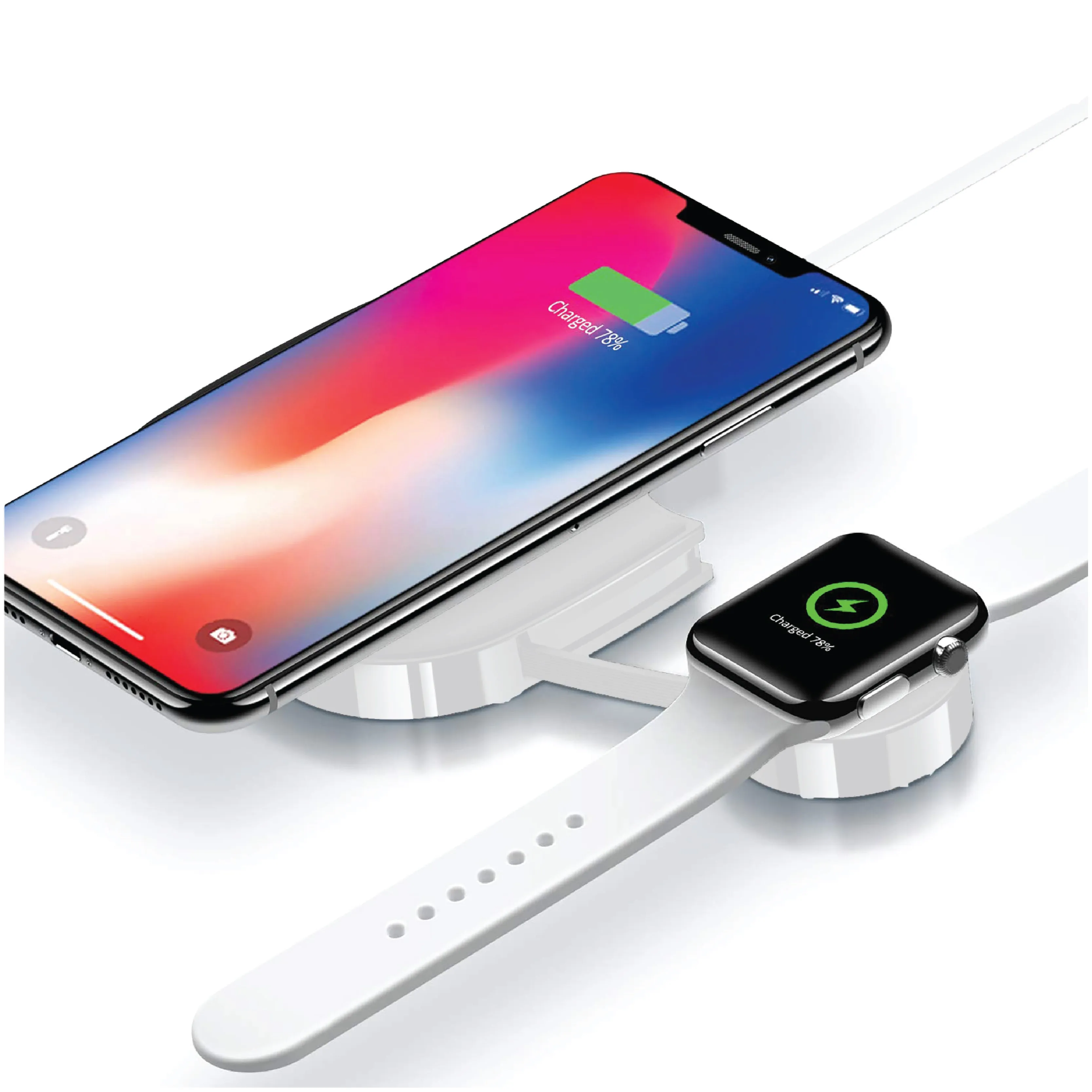 Dual Wireless Charging Station for Phone and Smart Watch