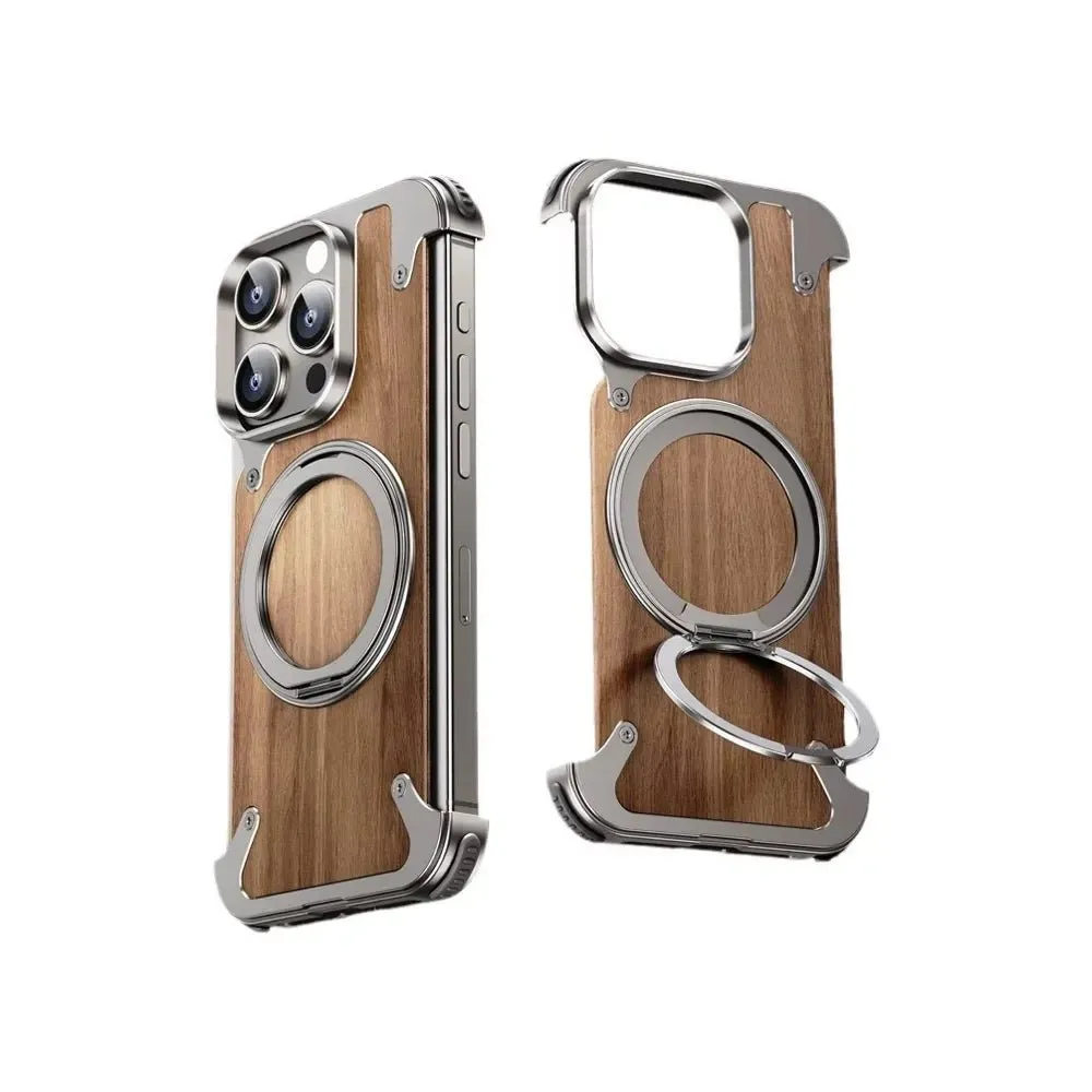 EdgeX Walnut Magnetic MagSafe iPhone Case