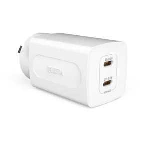 EFM 65W GaN Dual Port Wall Charger (White)