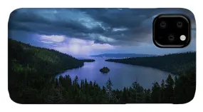 Emerald Bay Electric Skies By Brad Scott - Phone Case