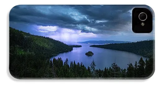 Emerald Bay Electric Skies By Brad Scott - Phone Case