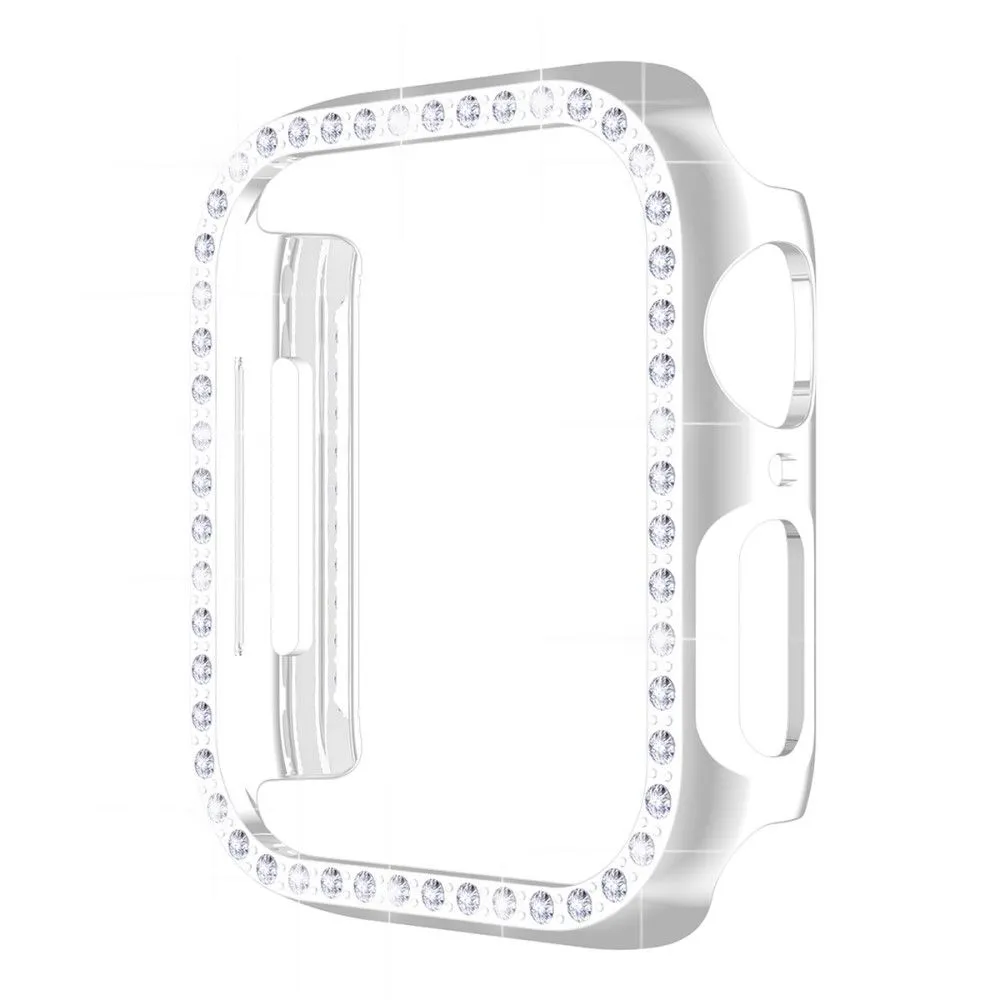 ENKAY Apple Watch (45mm) rhinestone cover with screen protector - Silver