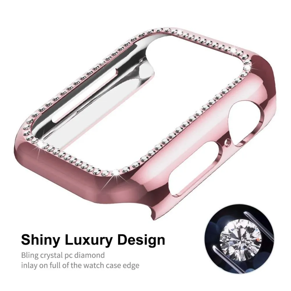 ENKAY Apple Watch (45mm) rhinestone cover with screen protector - Silver