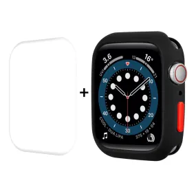 ENKAY Apple Watch (45mm) TPU cover   screen protector - Black