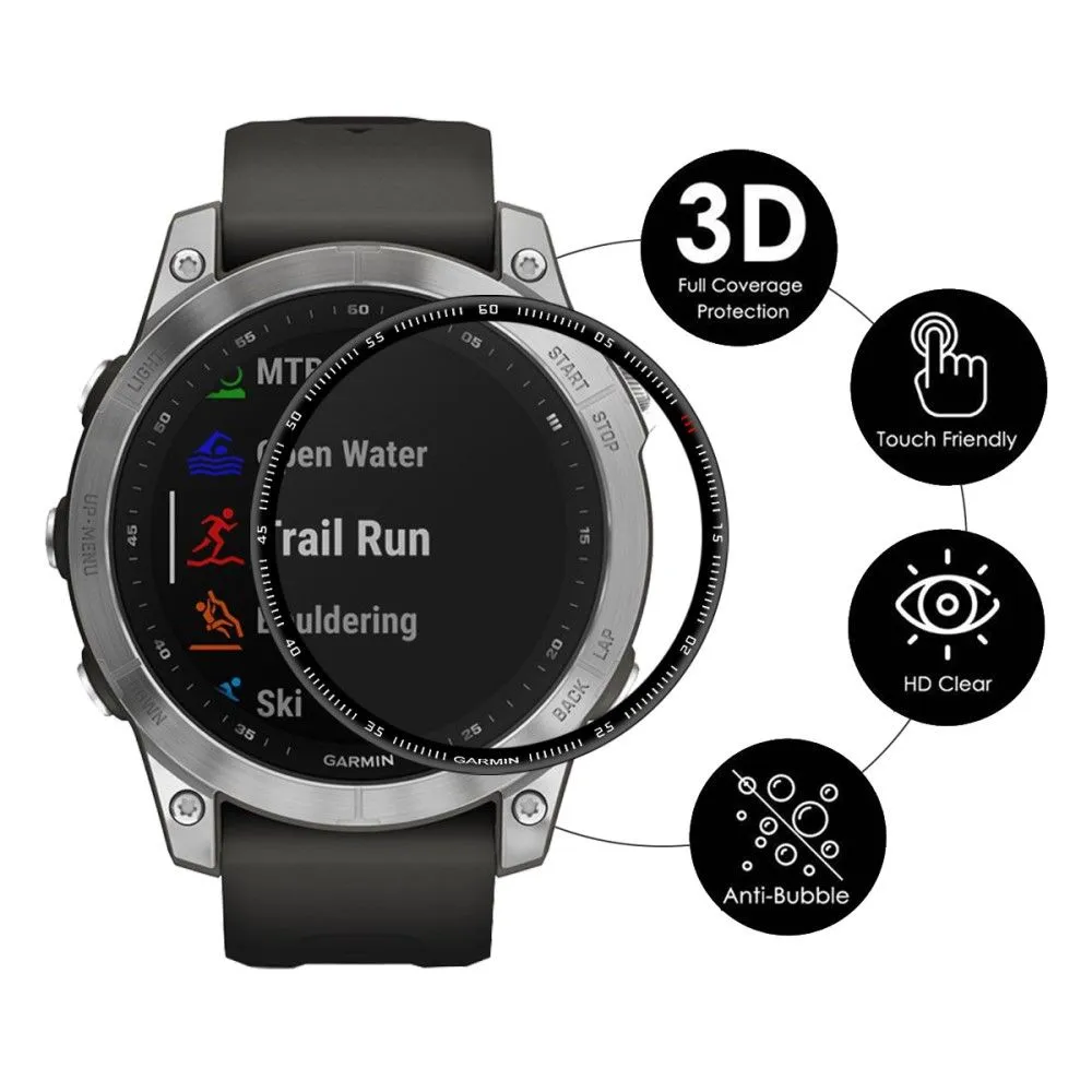 ENKAY Garmin Fenix 7X 3D curved edge PMMA screen protector