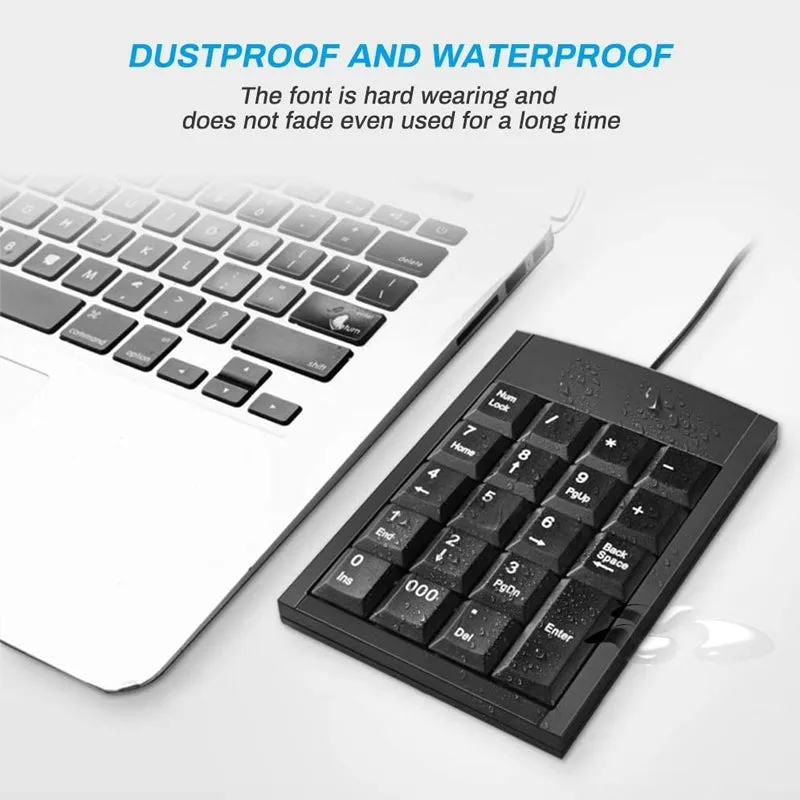 Ergonomic One Hand Usb Wired Numeric Keypad K015