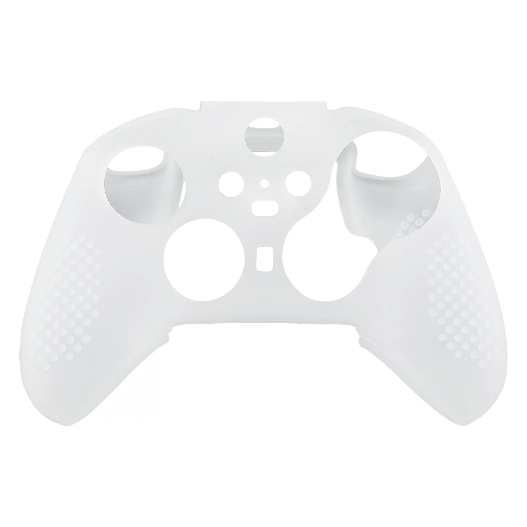 eXtremeRate PlayVital Semi-Transparent Clear Soft Anti-Slip Silicone Cover Skins, Controller Protective Case for New Xbox One Elite Series 2 (Model 1797 and Core Model 1797) with Thumb Grips Analog Caps -XBOWP0046GC