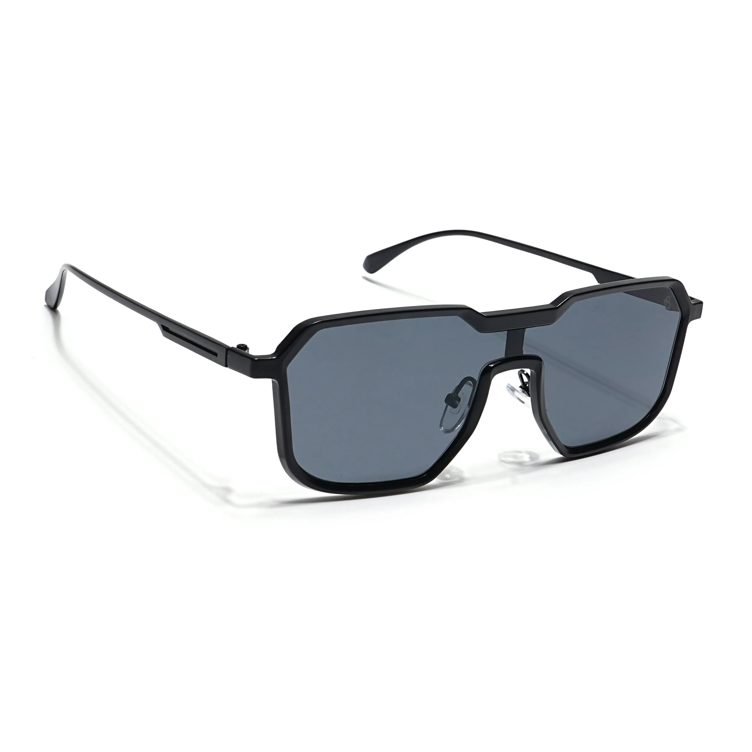 Eyejack Black Square Sunglasses for Men & Women (RH9522CL858)