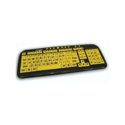 EZ See Large Print USB Wired Keyboard Bundled with Custom Made Viziflex Keyboard Cover