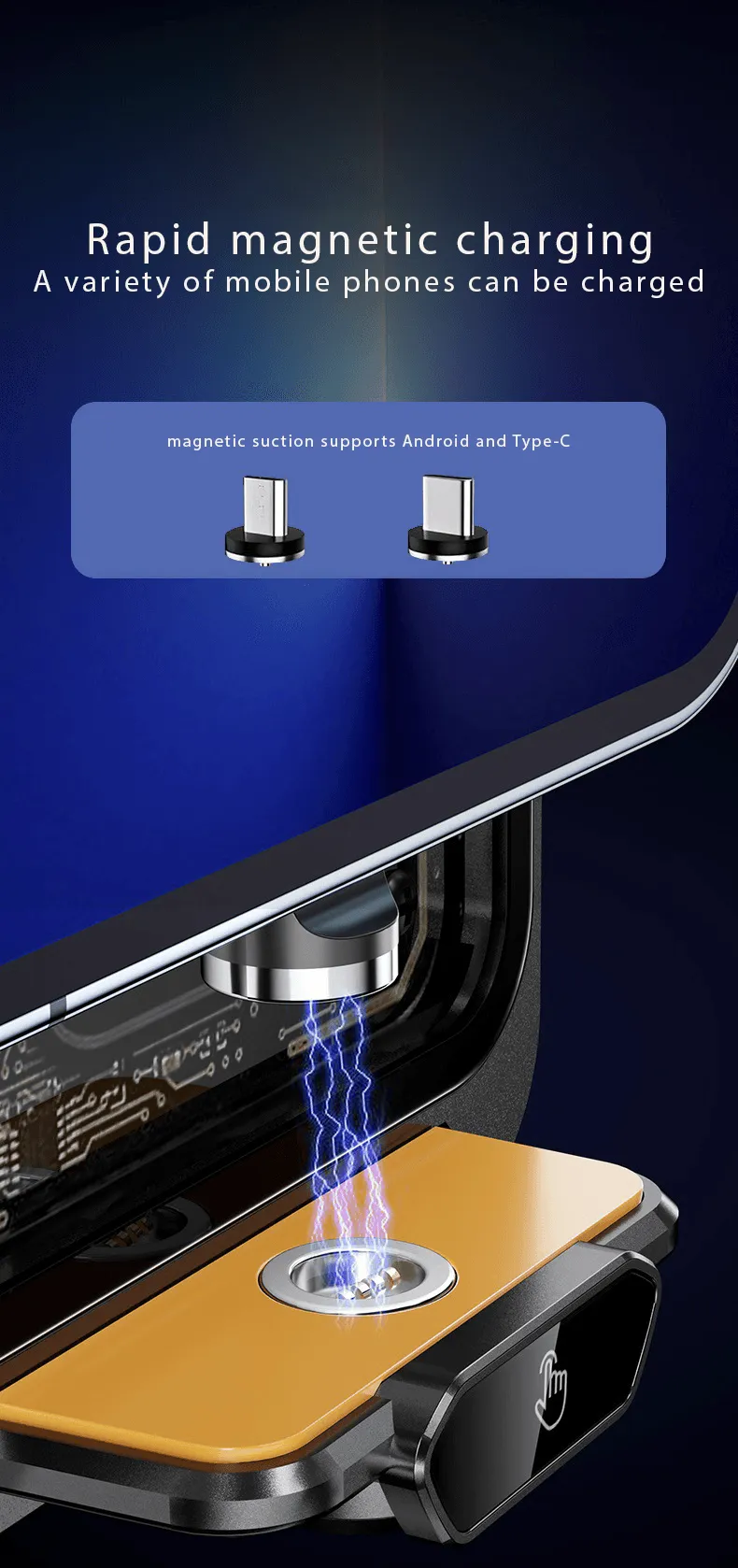 Fabufabu Wireless Car Charger 15W Fast Charging