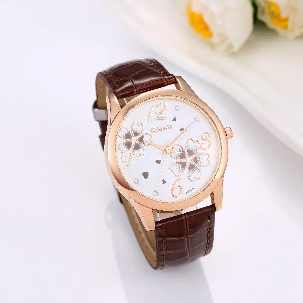 Fashion Luxury Crystal Watch Analog Wristwatches Elegant Flowers Quartz Watch Women Watches Lady Hour donna relojes mujer